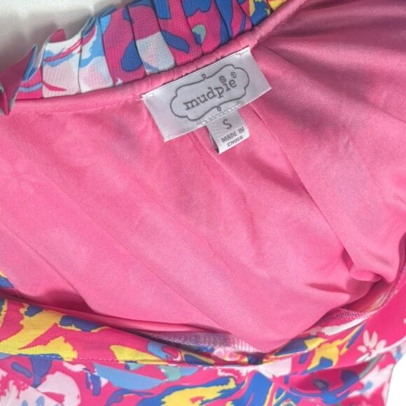 Mudpie Pink and Blue Tiered Maxi Dress - Size Small - Picture 4 of 5